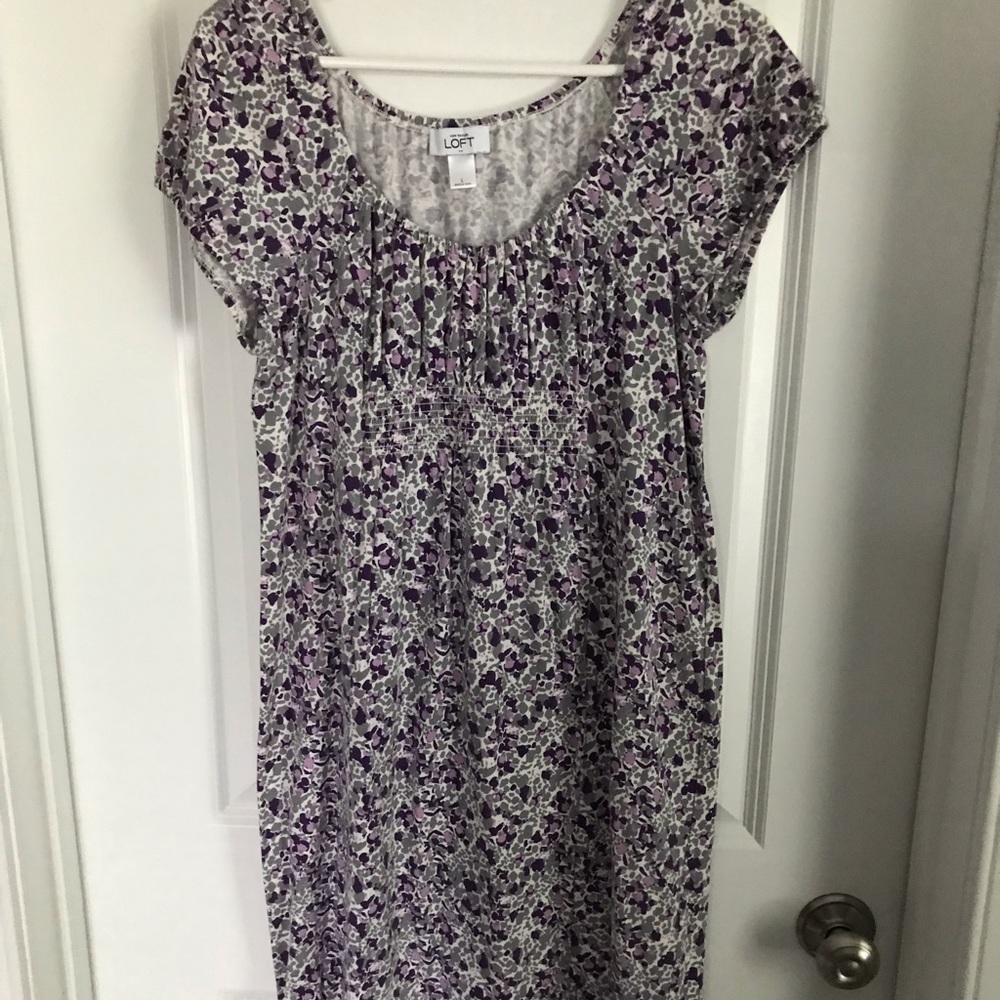 Purple and grey LOFT dress